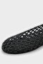 Johanna Hand Knitted Straw Leather Lined Women's Ballerinas - 5