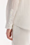 Men's White Bottomed Cotton Soft Touch Comfort Fit Shirt A61Y2134 - 3