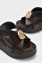 Zarla Stone-Embellished Wedge Heel Daily Women's Slippers - 4