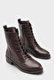 Carolie Lace-Up Side Zipper Mid-Heeled Women's Casual Boots