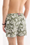 Men's Khaki Quick Dry Printed Relaxed Fit Swim Shorts with Bag A61Y3810 - 6