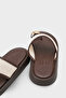Selie Round Toe Lu Tek Parmaklı Metal-Accented Women Slipper - 3