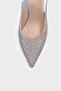 Laryssa Full Stone Pointed Toe Satin Slingback Women's Heeled Wedding Shoes - 2