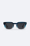 Grey Square Frame Polarized Sunglasses B008802