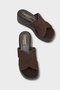 Genuine Leather Suede Wedge Heeled Women's Sandals - 2