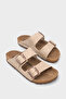 Double Banded Buckle Women's Slippers