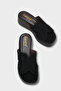 Genuine Leather Suede Wedge Heeled Women's Sandals - 2