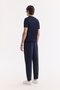 Men's Navy Blue Polo Collar Buttoned Regular Fit Knitwear T-Shirt A61Y5006 - 5