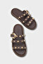Nollie Round Toe Lu Metal-Accented Women Slipper - 3