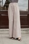 Women's Crush Cupra High Waist Side Pockets Wide Leg Palazzo Trousers-Smoke - 3