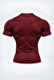 Unprinted Black Compression Stretch Fabric Body-Hugging Body Underwear T-Shirt Short Sleeve Gym Fitness - 3