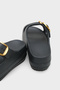 Nicki Eva Double Buckled Wedge Sole Women's Slipper - 3