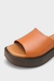 Rachael Genuine Leather Wedge Heel Women's Slippers - 5