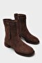 Emiline Round Toe Short Heeled Zippered Women's Boots