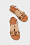 Shaylah Buckle-Strapped Flat Heeled Women's Sandals with Back Strap - 2