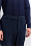 Men's Navy Blue Elastic Waist Anti-Wrinkle Water Repellent Technical Fabric Slim Fit Trousers A62Y3200 - 2