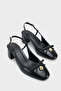 Arielle Round Toe Women's Ankle Strap Mid-Heel Bow Shoes