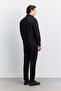 Men's Black Classic Collar Easy-Ironing Wrinkle-Resistant Water-Repellent Comfort Fit Shirt Jacket A62Y2531 - 5