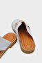Vivyanne Genuine Leather Flat Heeled Women's Sabo Slippers - 5