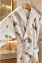 Garson Size Children's Bathrobe 2-14 Years Old Piping Bathrobe - 5