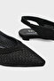 Sharyl Suede Mesh Genuine Leather Pointed Toe Flat Heeled Casual Women's Shoes - 6