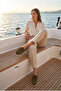 Stephie Genuine Leather Suede Women's Loafer Boat Shoes - 7