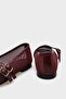 June Buckle Double Strap Mesh Round Toe Flat Heeled Casual Women's Ballerinas - 5