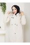 Women's Waist-Tie Nova Fabric Coat - 2