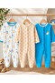 Baby Boy Snap Closure 3-6-9 Months Cotton 3-Piece Sleeping Bag Set - 2
