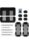 GRAY Car Seat Covers Full Set Front Split Rear Bench For Car Universal Cloth SUV Sedan Van Au - 5