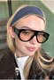Jaun Vintage Black Yellow Unisex Sunglasses - 4