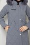 Women's Waist-Tie Nova Fabric Coat - 3
