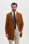Straight Slim Fit Wide Collar Wool Men's Coat Camel - 21210.20K - 5