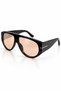 Bapy Forld Vintage Black Orange Nude Unisex Sunglasses - 3