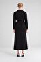 Black Self Glittered Cashmere Dress - 3