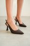 Women's Ovis Pointed Heel Shoes - Brown