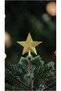 Christmas Tree Ornament Gold Silvery Peak Star 15 cm Pine Tree Peak Star - 5