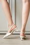 Women's Paris Thin Heeled Shoes - White-Patent Leather - 4