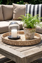 Savana Decorative Tray Handmade Natural Paper Rope 35X4 cm Metal - 4