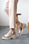 Women's Alex Thick Sole Sandals - Skin Leather - 4