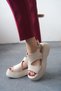 Women's Sagata Thick-Soled Sabdalet - Skin Leather - 2