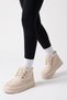 Women's Pastor Fur Short Boots - Skin Suede - 2