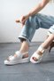 Women's Zero Buckle Thick Sole Sandals - White - 2