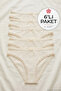 Lycra Lace Bikini Women's Panties Ecru Pack of 6