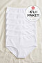 Lycra Non-Marking Bato Women's High Waist Panties White 6-Pack