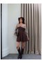 Plaid Sleeveless Mini Dress - 2