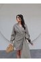 Linen Asymmetrical Mini Dress - 6