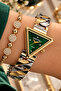 Women's Wristwatch 3 Atm Waterproof Silver-gold Color Steel Strap + Bracelet Elg596 - 3