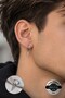 Perforated Spear Head Design Men Women Unisex 316L Steel Earring 1 Piece