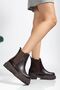 Zri̇n812-2137 Premium Brown Elastic Daily Women's Boots - 5